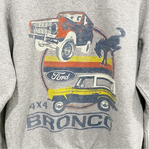 JUNK FOOD 4X4 Bronco Sweatshirt Women's Grey Crewneck Retro Size XS - Picture 3 of 8